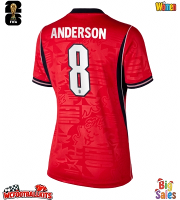 England Elliot Anderson #8 Replica Away Stadium Shirt for Women World Cup 2026 Short Sleeve